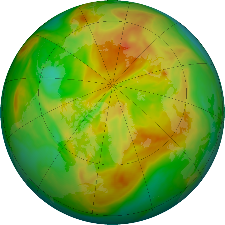 Arctic ozone map for 25 May 2006